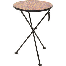 70314 - Beistelltisch Clack Mosaic Rot Ø35cm