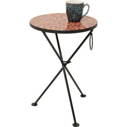 Beistelltisch Clack Mosaic Rot Ø35cm