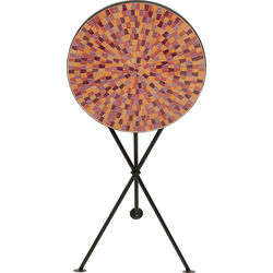 Beistelltisch Clack Mosaic Rot Ø35cm