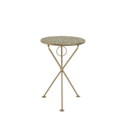 70316 - Table d'appoint Clack Mosaic vert olive Ø35cm