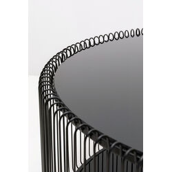 Couchtisch Wire Double Schwarz Ø80cm