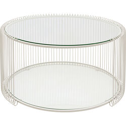 Coffee Table Wire Double Greige Ø80cm