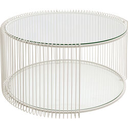 Couchtisch Wire Double Greige Ø80cm