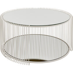 Couchtisch Wire Double Greige Ø80cm