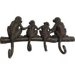 Wandgarderobe Monkey Family 38cm