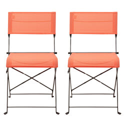 Foldable Chair Balcony Coral(2/Set)