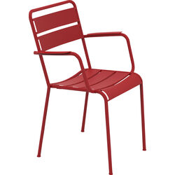 Chair with Armrest Twist Red