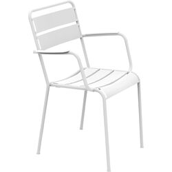 Chair with Armrest Twist White