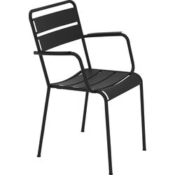 Chair with Armrest Twist Black