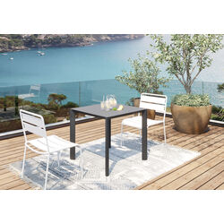 70413 - Mesa Jardin negro  80x80cm