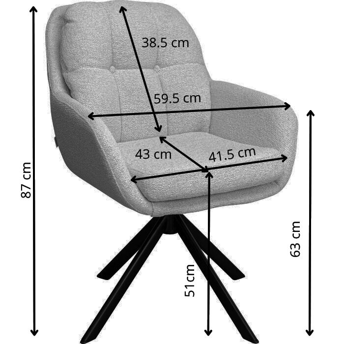Drehstuhl Molly Gelb