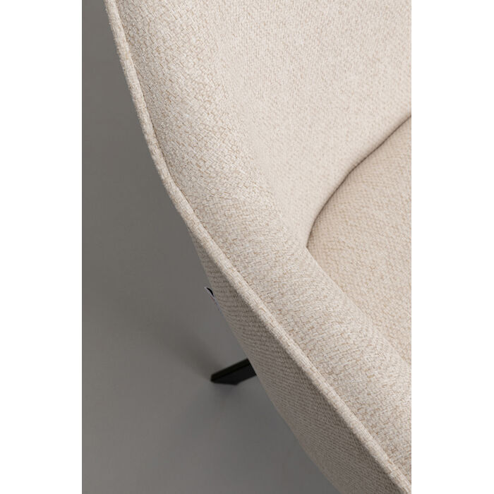 Swivel Chair with Armrest Modino Cream