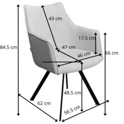 Drehstuhl Modino Creme