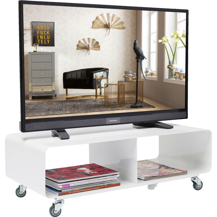 TV Board Lounge M Mobil Weiß