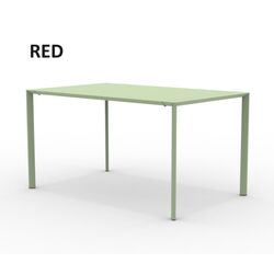 Table Twist rouge 90x200cm