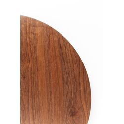 Couchtisch Schickeria Walnuss Schwarz Ø110cm