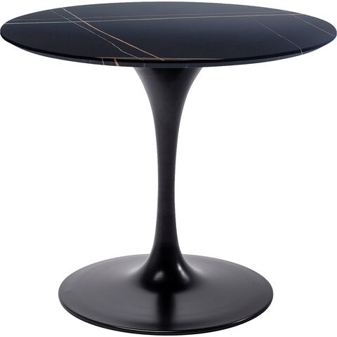 Table Invitation Set Ceramic Black Black Ø90cm