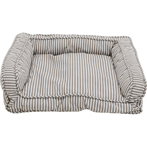 Dog/Cat Bed Stripes Grey