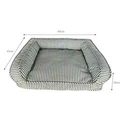 Hunde/Katzenbett Stripes Grau