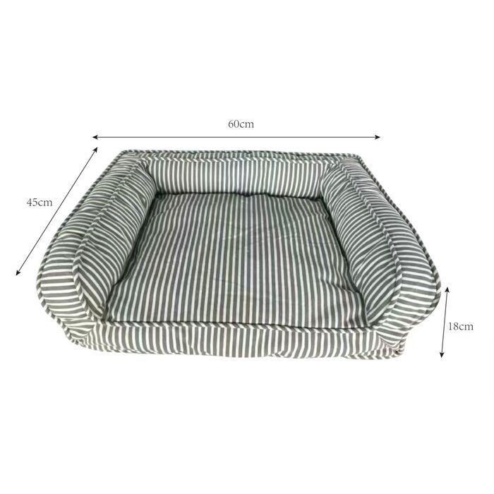 Hunde/Katzenbett Stripes Grau
