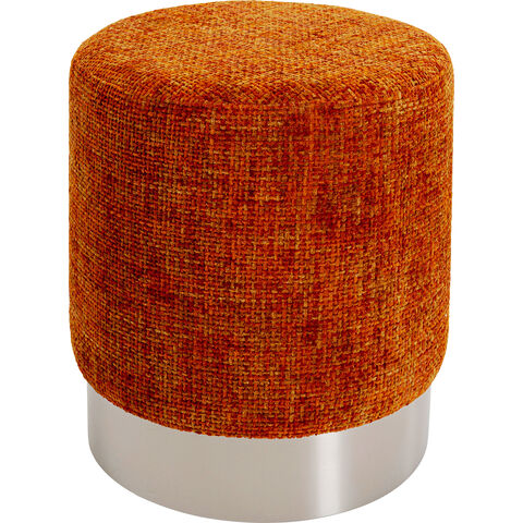 Stool Berry High Silver Orange Ø39cm