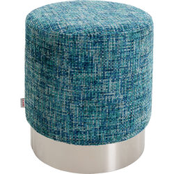 70537 - Stool Berry High Silver Light Blue Ø39cm