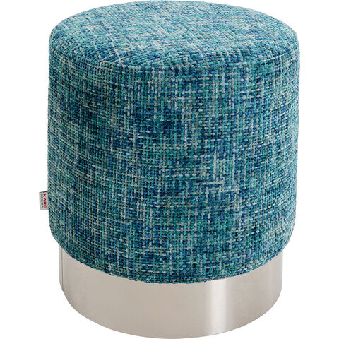 Stool Berry High Silver Light Blue Ø39cm