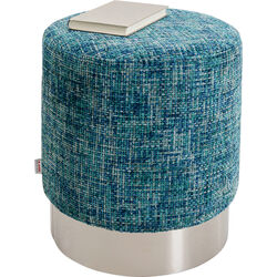 Hocker Berry High Silber Hellblau Ø39cm