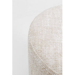 Hocker Berry High Silber Beige Ø39cm