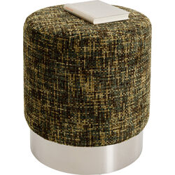 Hocker Berry High Silber Grün Ø39cm
