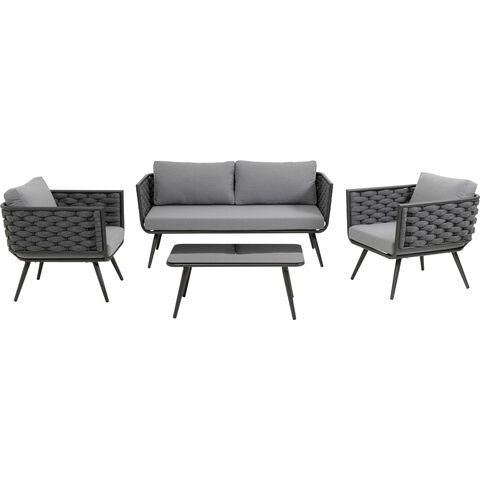 Sofa Set Rimini Anthracite (4/part)