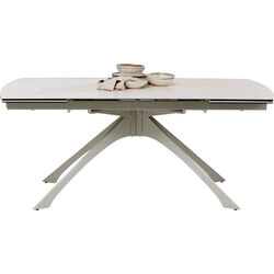 Ausziehtisch Lana Greige 180(40+40)x90cm