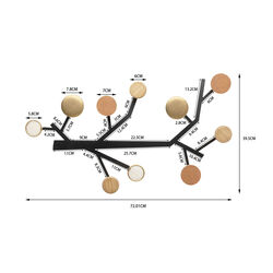 Wandgarderobe Bubble Tree Metallic 40cm