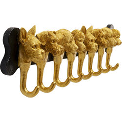 Wandgarderobe Dog Family Gold 69cm