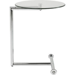 Mesa auxiliar Easy Living cristal claro Ø46cm