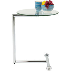 Mesa auxiliar Easy Living cristal claro Ø46cm