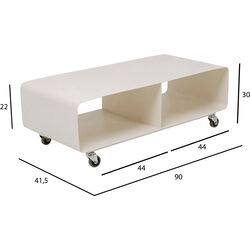 Lowboard Lounge M Creme 90x30cm