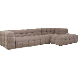 Ecksofa Salamanca Graubraun Rechts 320cm