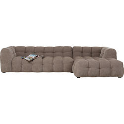 Ecksofa Salamanca Graubraun Rechts 320cm
