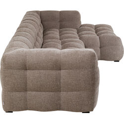 Ecksofa Salamanca Graubraun Rechts 320cm
