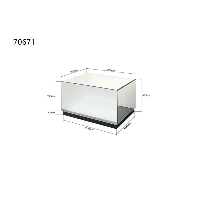 Couchtisch Luxy Mirror Trunk 80x60cm