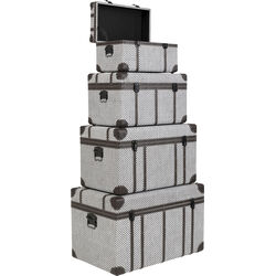 Truhe Espresso (4/Set)