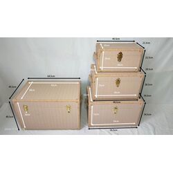 Truhe Cappuccino (4/Set)