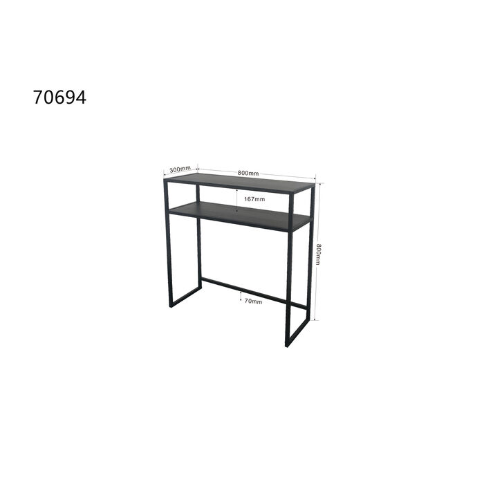 Konsole Loftie Schwarz 80x80cm