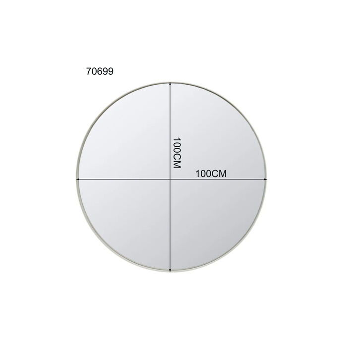 Spiegel Curve Greige Ø100cm