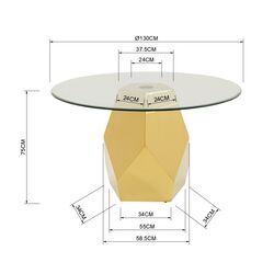 Tisch Ricchezza Ø130cm