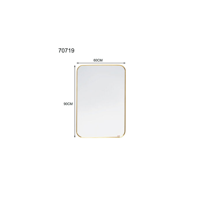 Wandspiegel Simply Brass 60x90cm