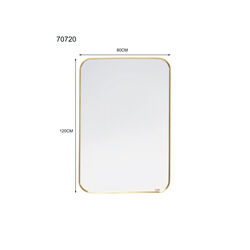 Wandspiegel Simply Brass 80x120cm