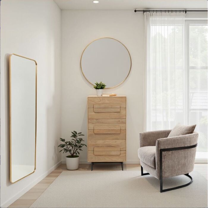 Wandspiegel Simply Brass 70x200cm