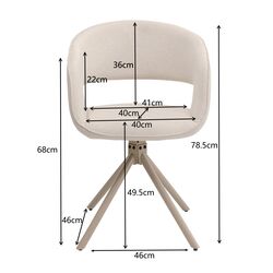 Drehstuhl Gina Greige